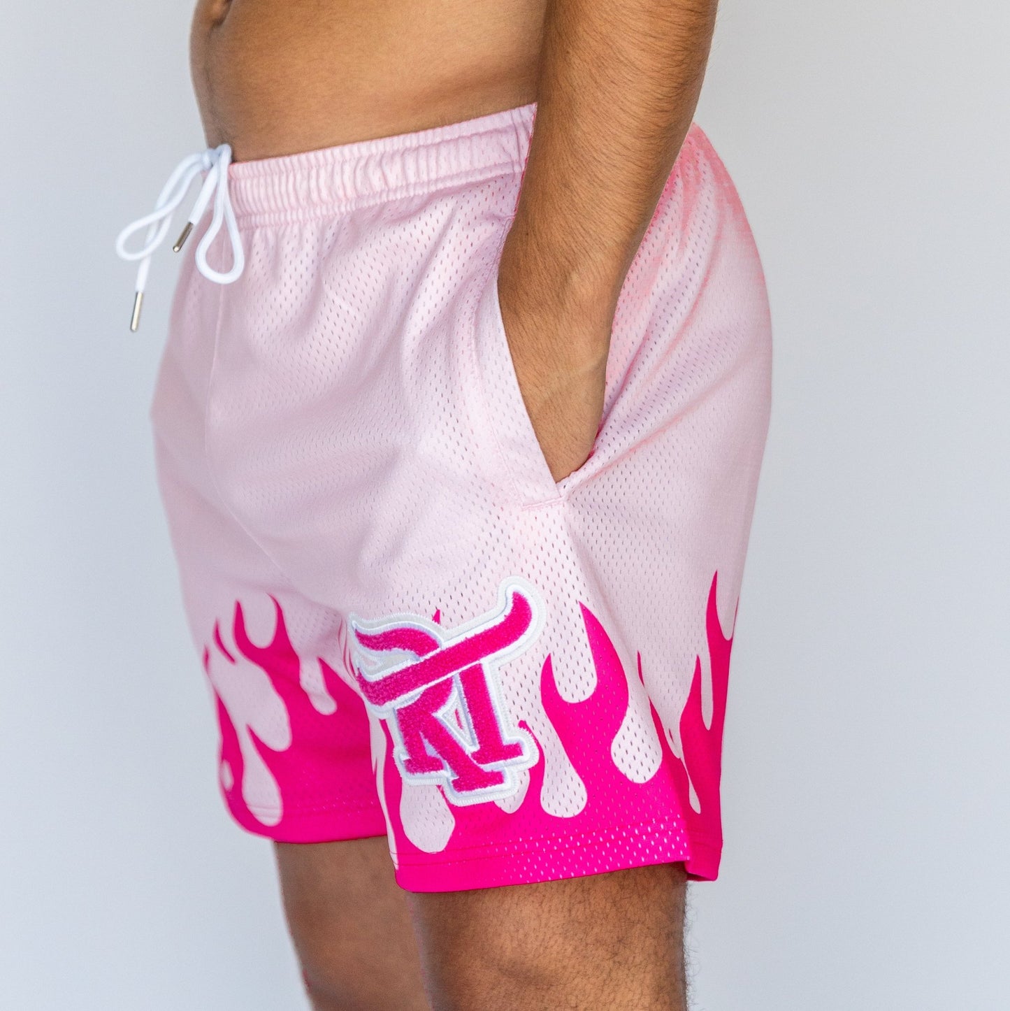 Hot Pink Inferno Shorts - Red Toro